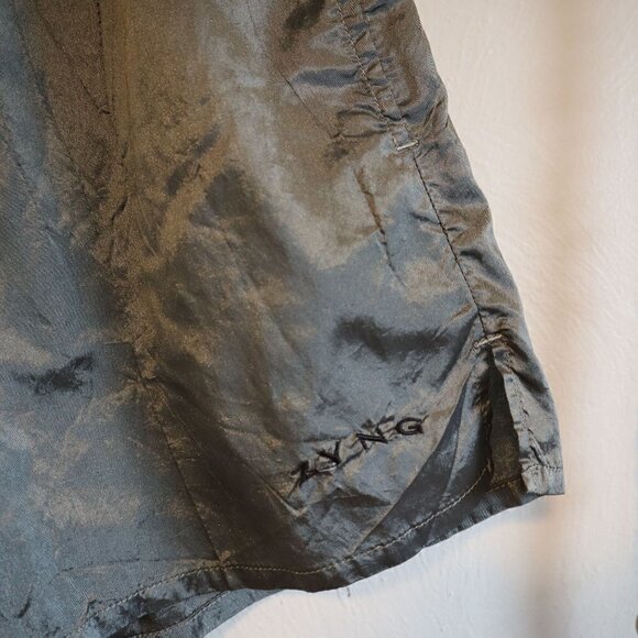 Zyng Green Shiny Lined High Waist Workout Athletic Shorts Size XS - Picture 2 of 7